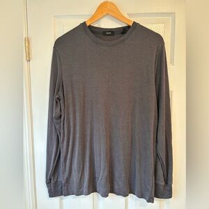 Theory gray men's Long sleeve tshirt size large